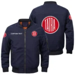 Tatra Trucks Exclusive Logo Men Bomber Jacket Windproof Coat Multi Pockets, Custom Name HIDI010425Y51BJ2TAT