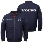 Volvo Trucks Exclusive Logo Men Bomber Jacket Windproof Coat Multi Pockets, Custom Name HIDI010425Y51BJ2VVT
