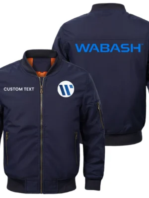 Wabash Exclusive Logo Men Bomber Jacket Windproof Coat Multi Pockets, Custom Name HIDI010425Y51BJ2WAB