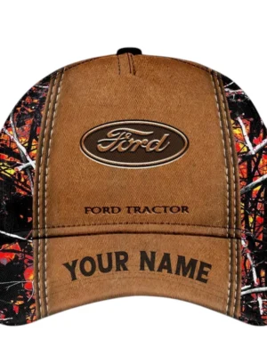 Ford Tractor Classic Cap All Over Print, Custom Name TN110425Y54BC3DCT1FOT