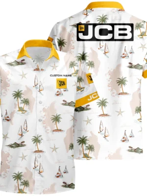 JCB Hawaiian Shirt x T-Shirt Full Set Limited 2025 All Over Print, Custom Name HIDI170425Y7HWLS3JCB