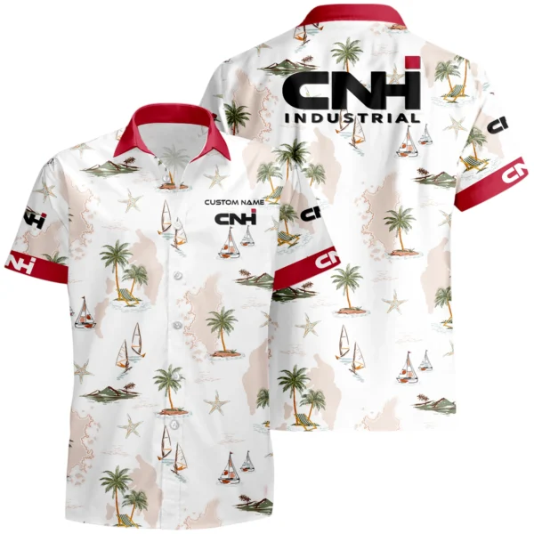 CNH Industrial Hawaiian Shirt x T-Shirt Full Set Limited 2025 All Over Print, Custom Name HIDI240425Y7HWLS3CNI