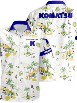 Komatsu Hawaiian Shirt x T-Shirt Full Set Limited 2025 All Over Print, Custom Name HIDI150425Y7HWLS8KOA