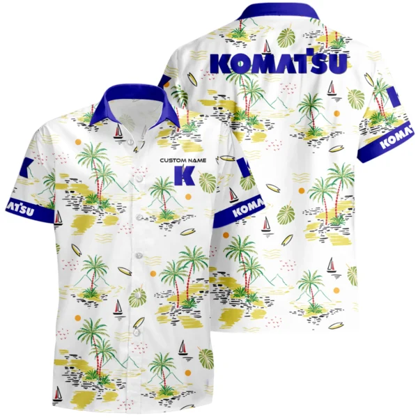 Komatsu Hawaiian Shirt x T-Shirt Full Set Limited 2025 All Over Print, Custom Name HIDI150425Y7HWLS8KOA