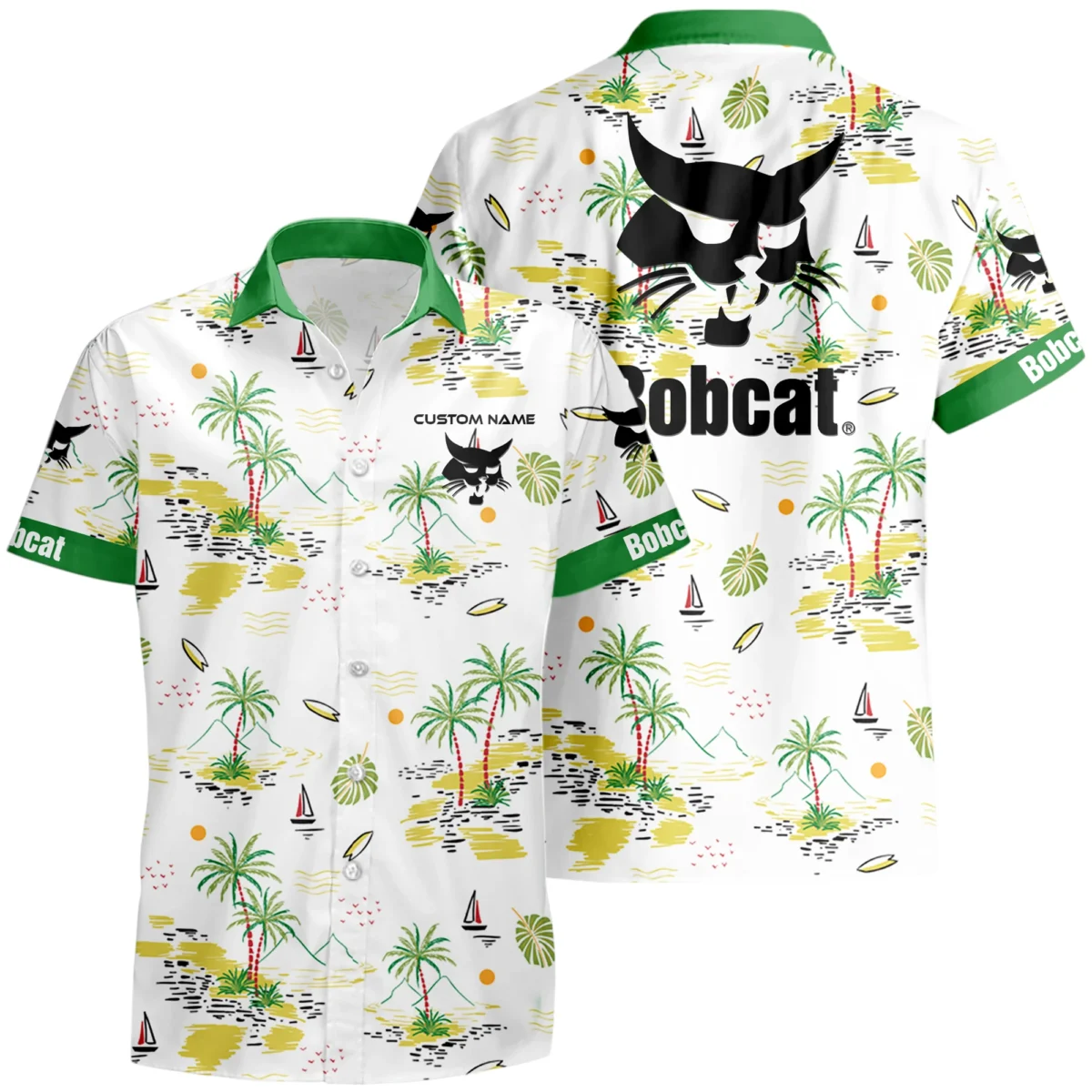 Bobcat Hawaiian Shirt x T-Shirt Full Set Limited 2025 All Over Print, Custom Name HIDI160425Y7HWLS8BOC