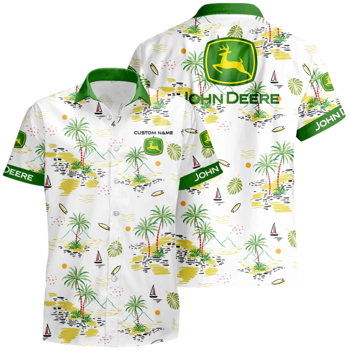 John Deere Hawaiian Shirt x T-Shirt Full Set Limited 2025 All Over Print, Custom Name HIDI170425Y7HWLS8JDE