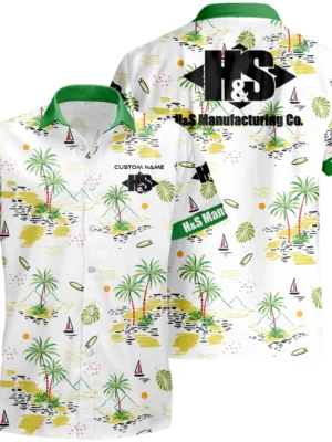 H & S Manufacturing Hawaiian Shirt x T-Shirt Full Set Limited 2025 All Over Print, Custom Name HIDI190425Y7HWLS8HSM