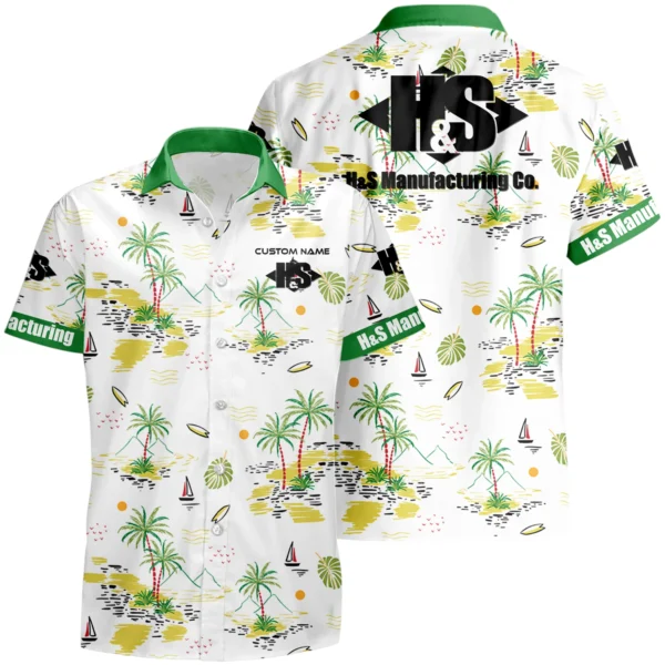 H & S Manufacturing Hawaiian Shirt x T-Shirt Full Set Limited 2025 All Over Print, Custom Name HIDI190425Y7HWLS8HSM