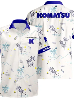 Komatsu Hawaiian Shirt x T-Shirt Full Set Limited 2025 All Over Print, Custom Name HIDI150425Y7HWLS9KOA