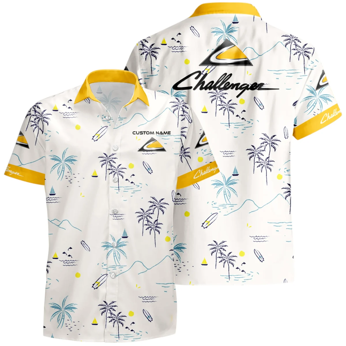 Challenger Tractor Hawaiian Shirt x T-Shirt Full Set Limited 2025 All Over Print, Custom Name HIDI170425Y7HWLS9CHT