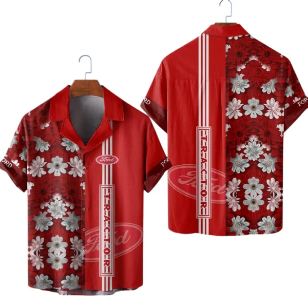 Ford Tractor Limited 2025 Hawaiian Shirt All-over Print, Custom Name For Men Women Kids TN080425Y7HWCT1FOT