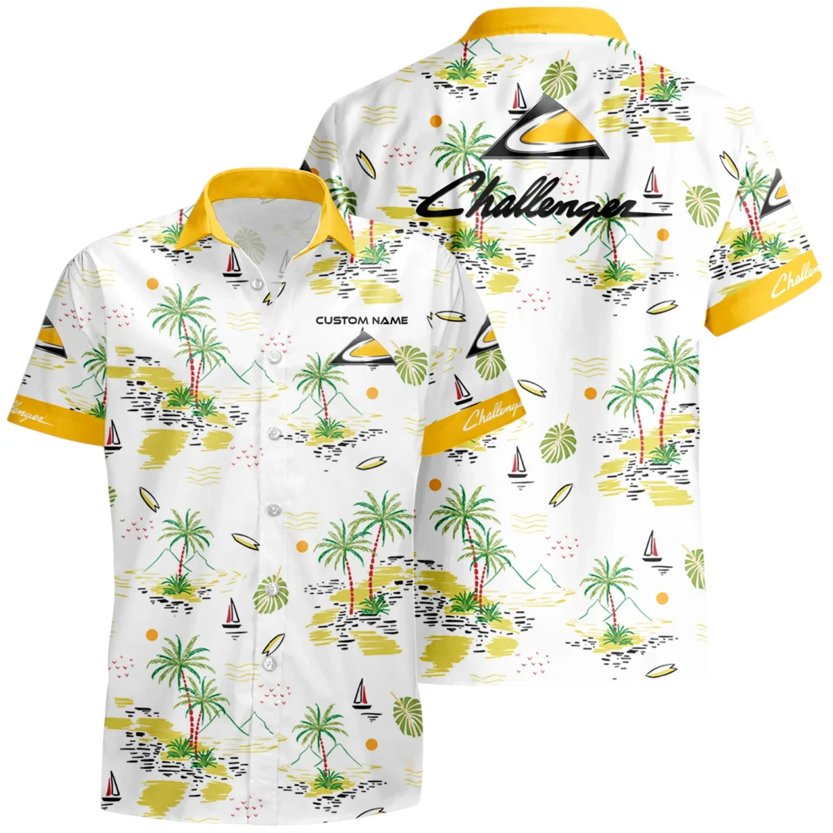 Challenger Tractor Limited 2025 Hawaiian Shirt x T-Shirt Full Set All Over Print, Custom Name HIDI170425Y7HWLS8CHT