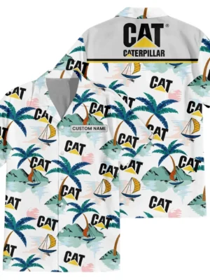 Caterpillar Exclusive Logo Hawaiian Shirt All-over Print, Custom Name HIDI190225Y7HWLS2CAT