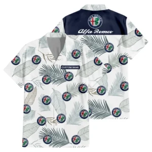 Alfa Romeo Exclusive Logo Hawaiian Shirt Tropical Leaves Pattern All-over Print, Custom Name HIHI140125Y7HWLS1ALR