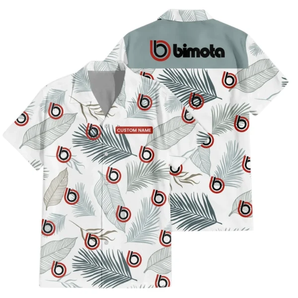 Bimota Exclusive Logo Hawaiian Shirt Tropical Leaves Pattern All-over Print, Custom Name HIHI140125Y7HWLS1BIT