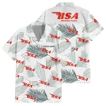 BSA Motorcycles Exclusive Logo Hawaiian Shirt Tropical Leaves Pattern All-over Print, Custom Name HIHI140125Y7HWLS1BSA